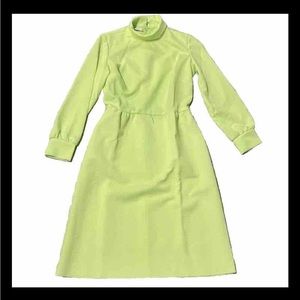 Vintage Rontini Lime Green Dress Size 6